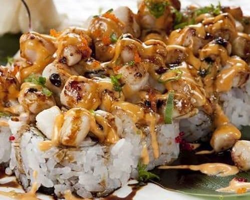 Baked Scallop California Roll