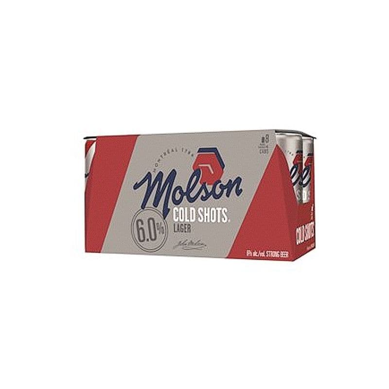 Molson Cold Shots Lager (8 Packs)