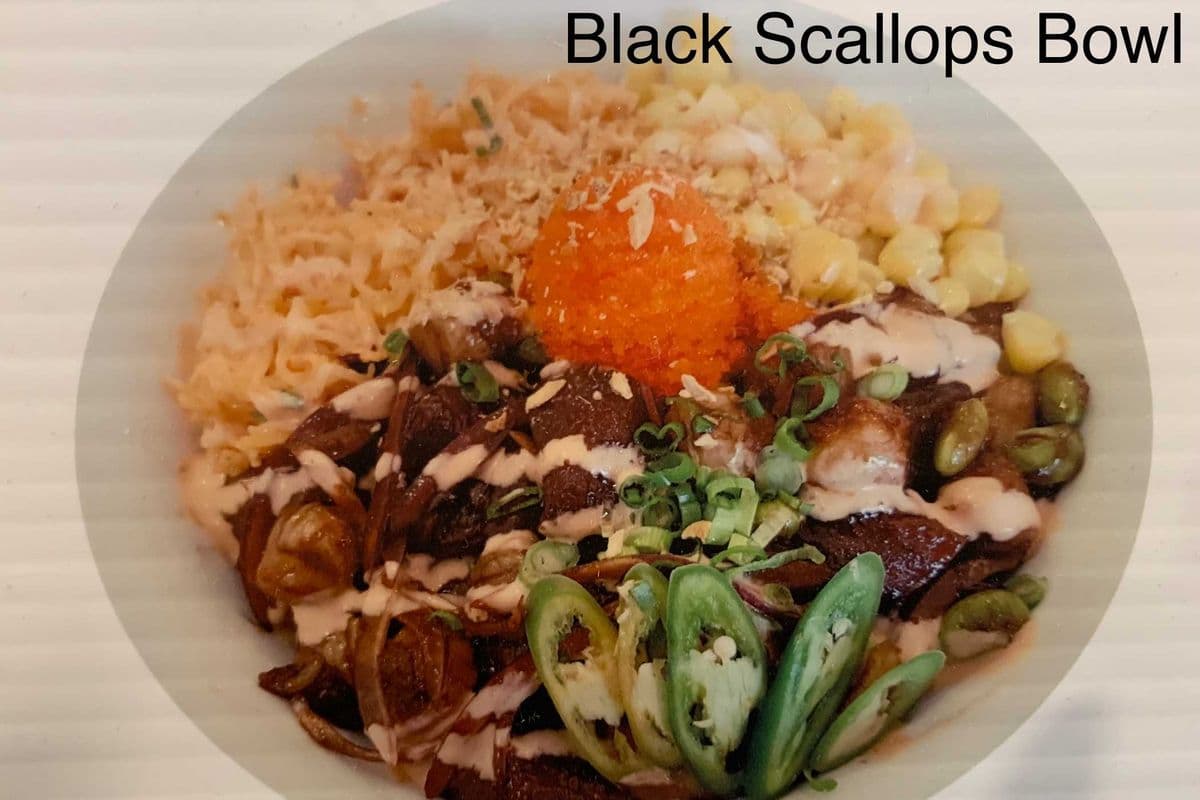 Black Scallop Bowl
