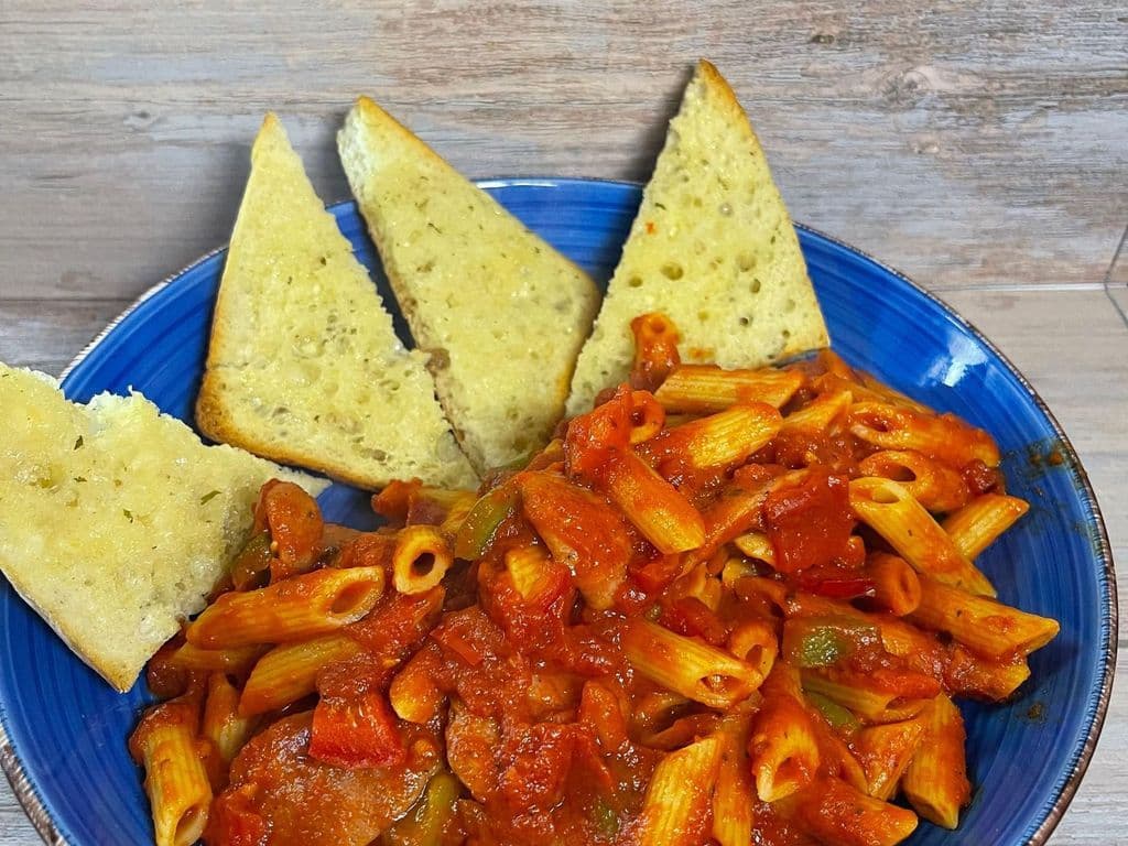 Sausage & Pepper Penne Arrabiata