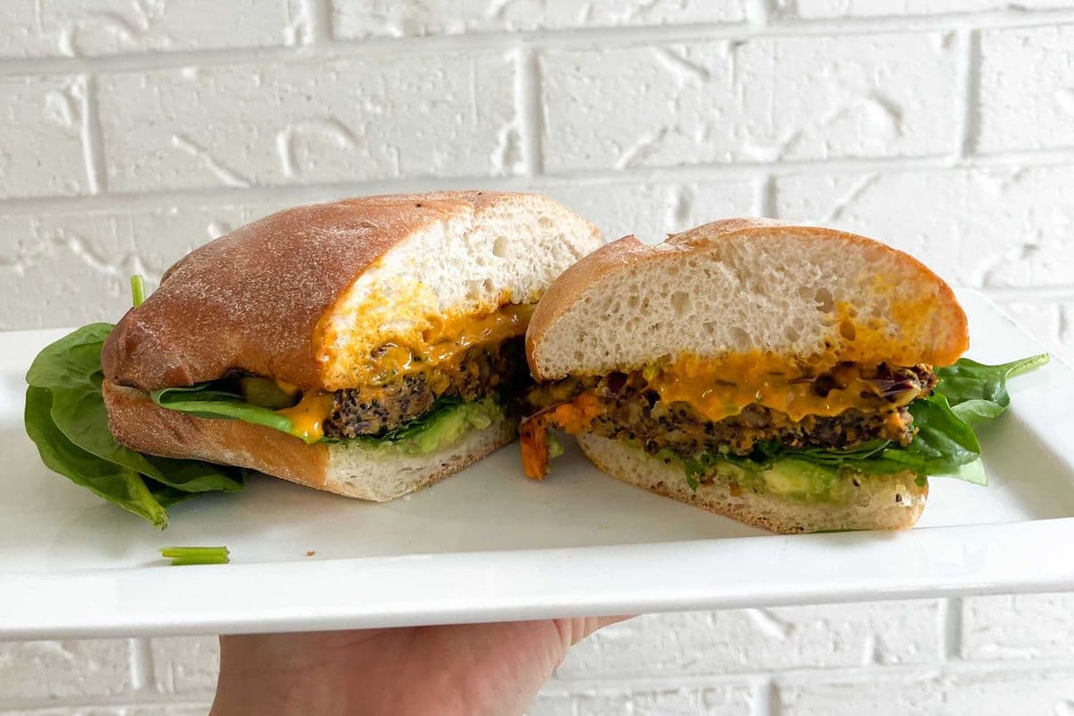 Black Bean Sweet Potato Burger