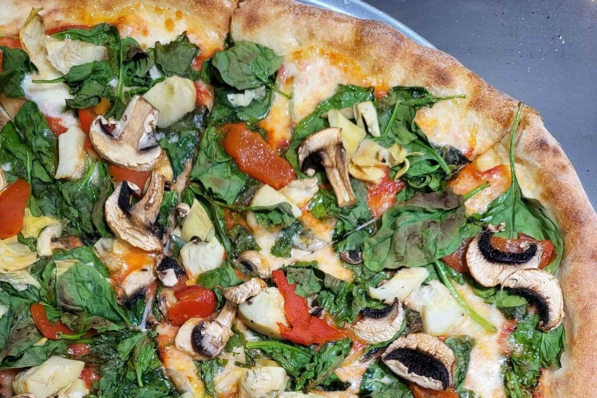Artichoke and Mushroom Pizza