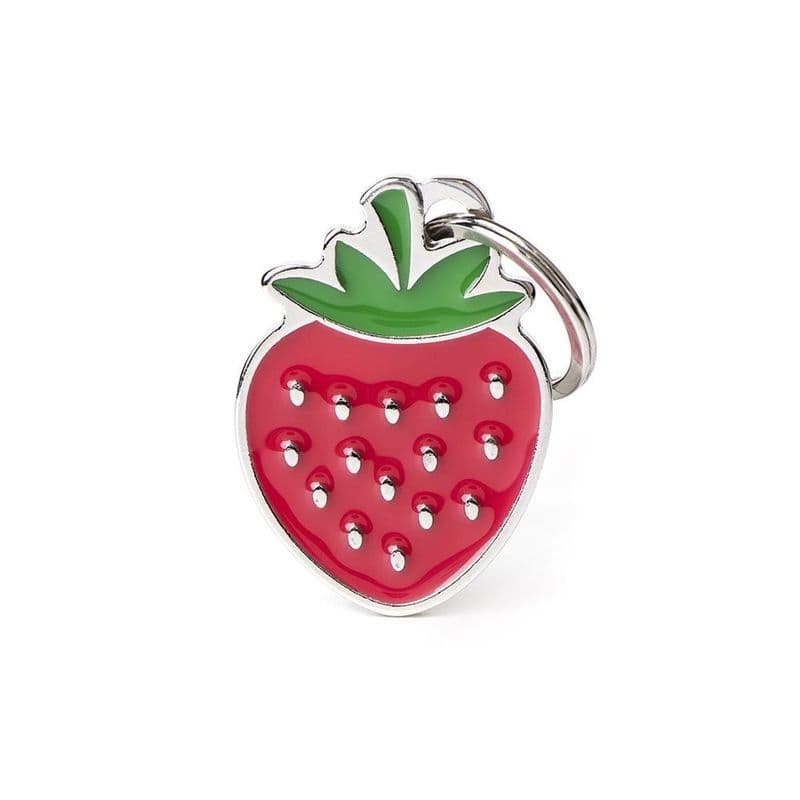 MyFamily Strawberry Engraved Tag