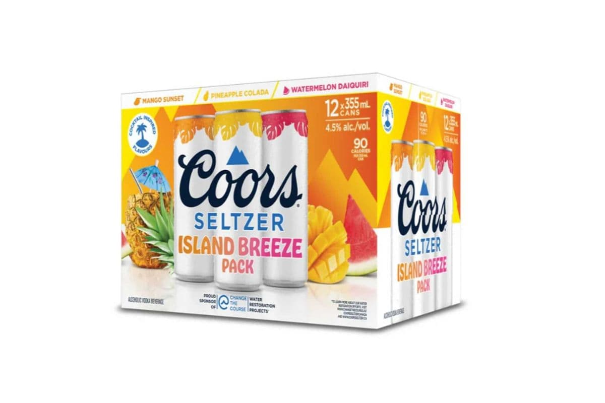 COORS SELTZER ISLAND BREEZE PACK (12 x 355ML)