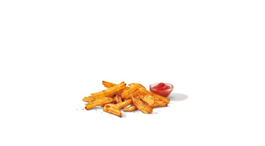 Quartiers de pommes de terre avec sel de mer