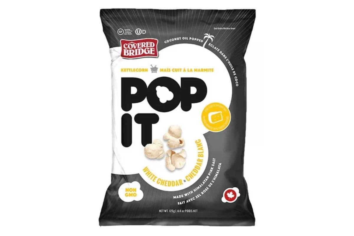 Covered Bridge White Cheddar Popcorn (125 g)