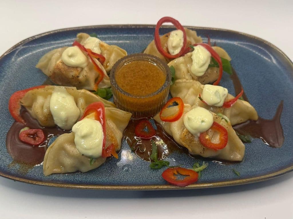 Gyoza pork and kimchi