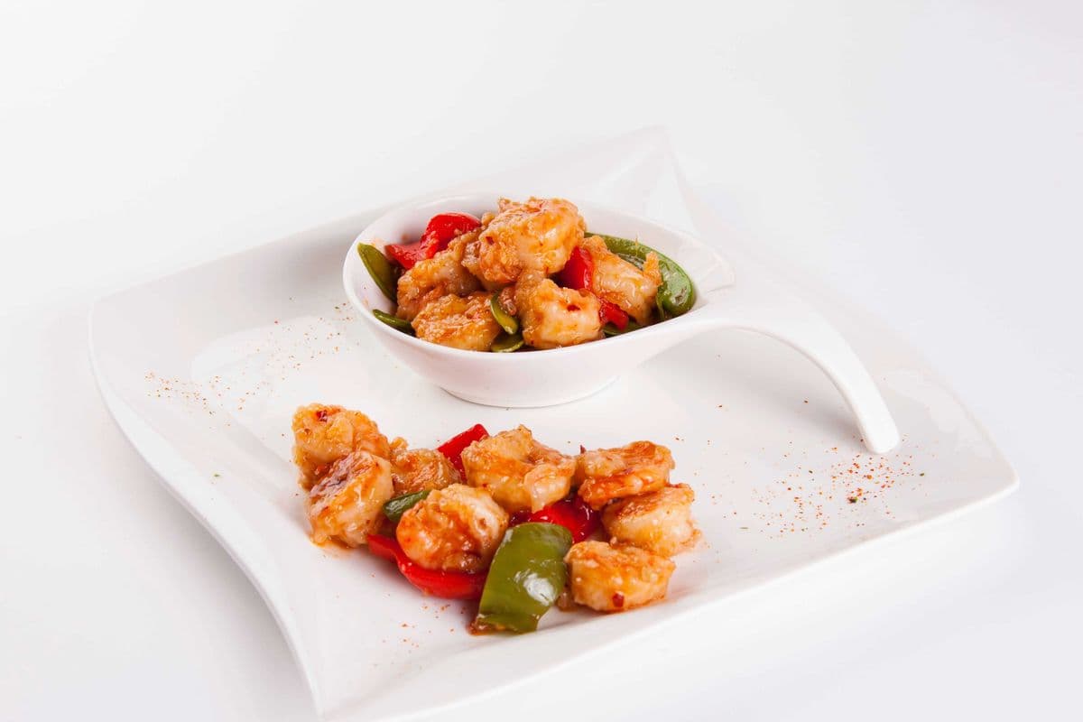 Spicy Garlic Chicken with rice
