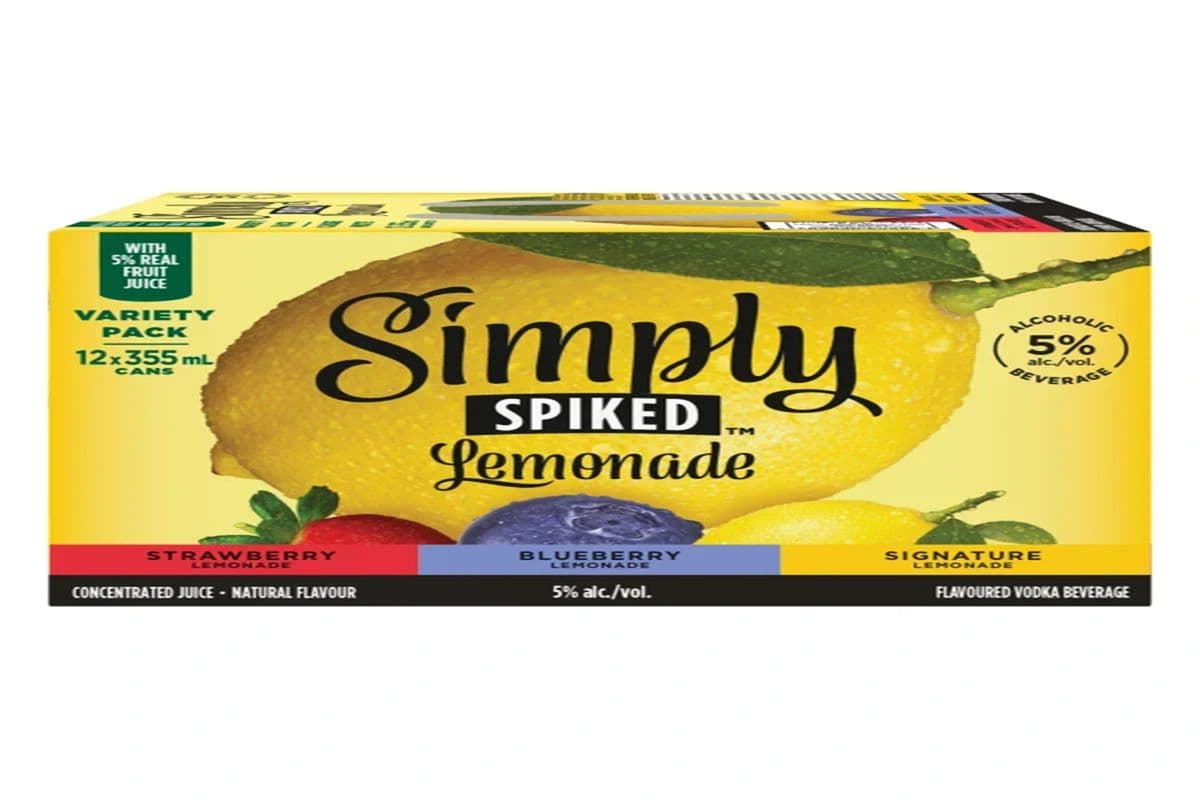 Simply Spiked Lemonade Cans (12 x 355ml)