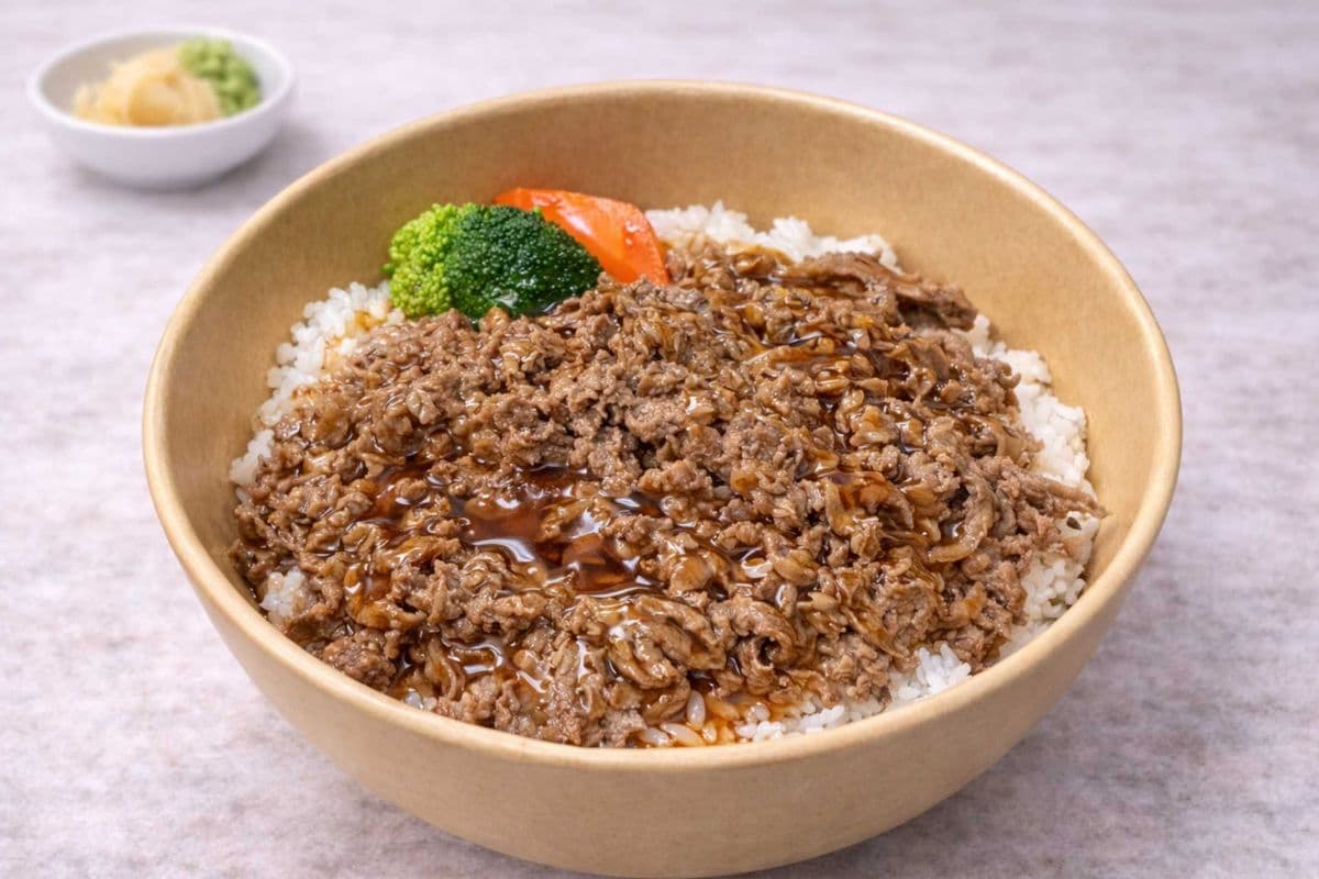 Beef Teriyaki Don with Miso Soup
