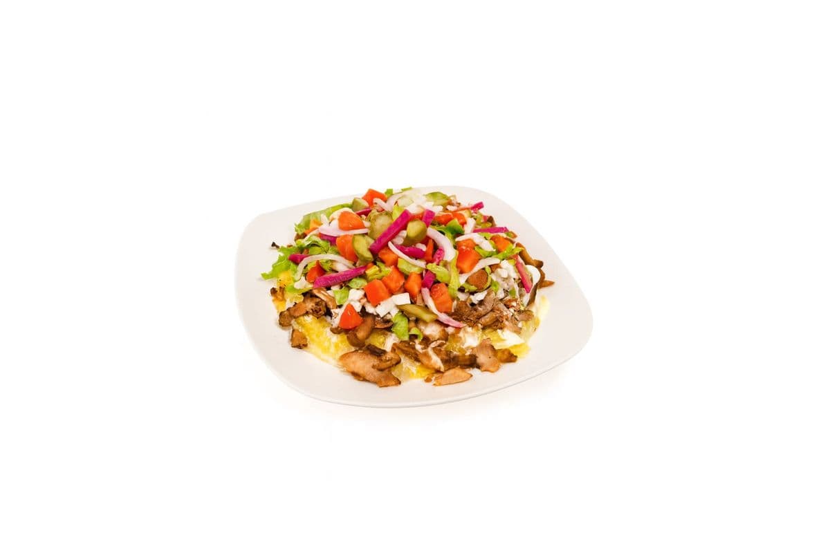 Fully Loaded Alley Chicken on Rice