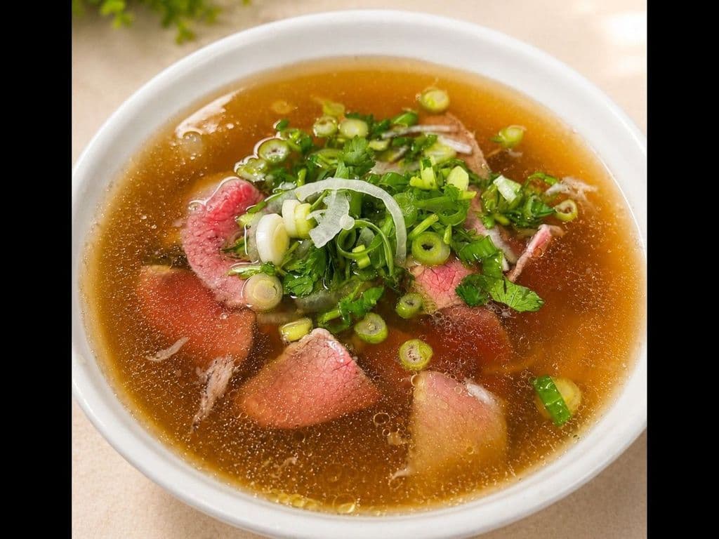 203. Medium Rare Beef Rice Noodle Soup