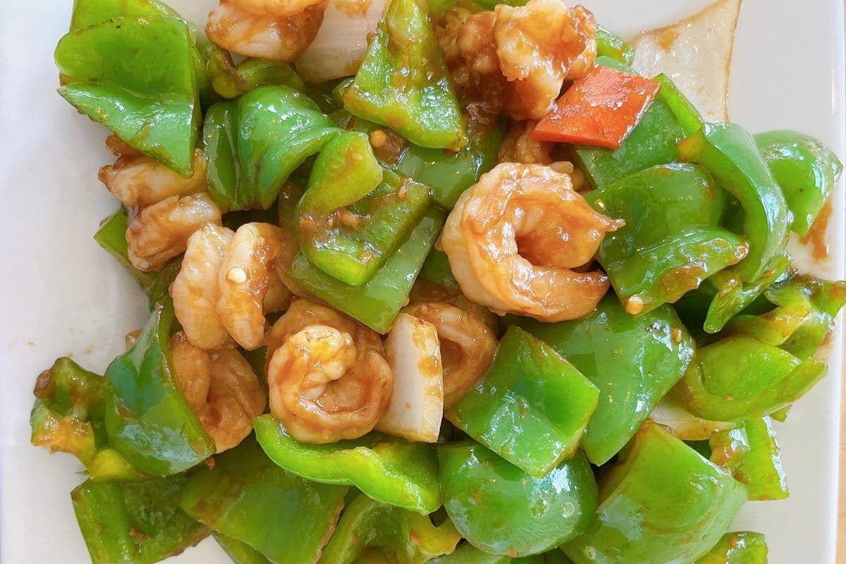 P03. Shrimp with Green Peppers ⻘椒虾仁