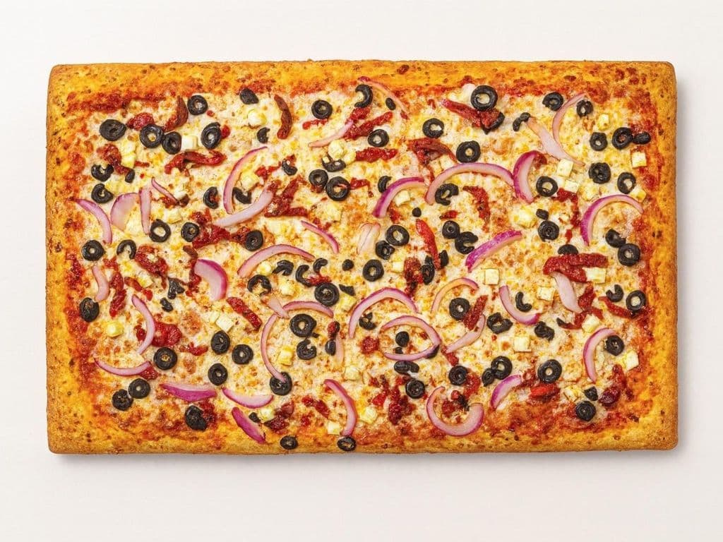 Square Mediterranean Pizza
