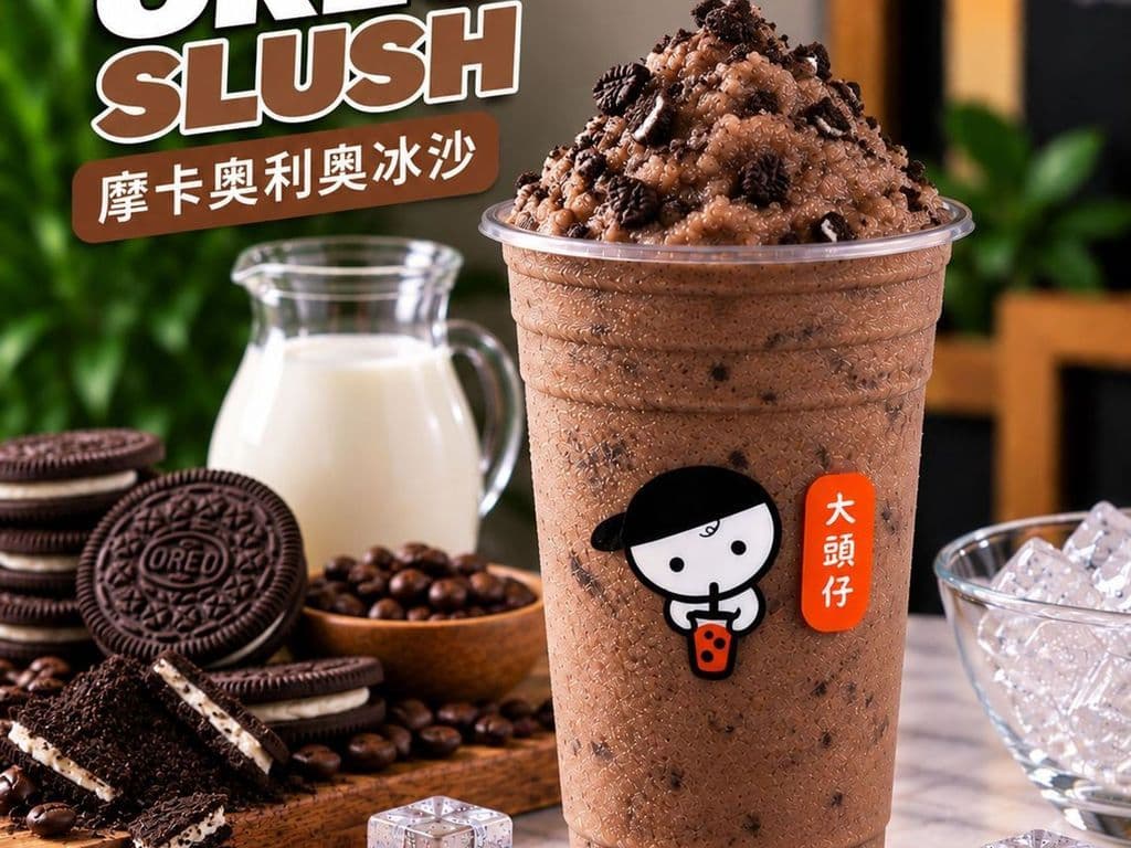 Milky Mocha Oreo Slush (摩卡歐瑞兒牛奶冰沙)