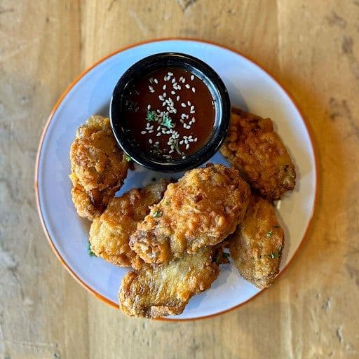 Ailes de poulet pané et sauce BBQ (6)