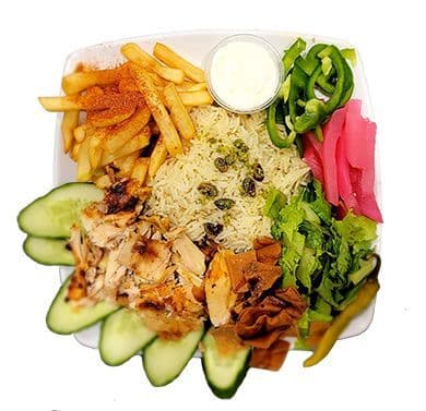 Classic Chicken Shawarma Plate