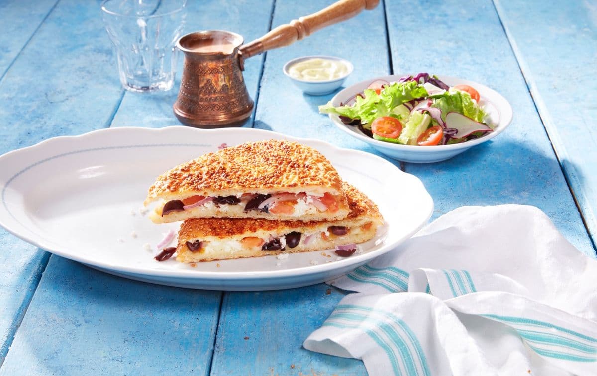 Feta and Kalamata Olive Sandwich