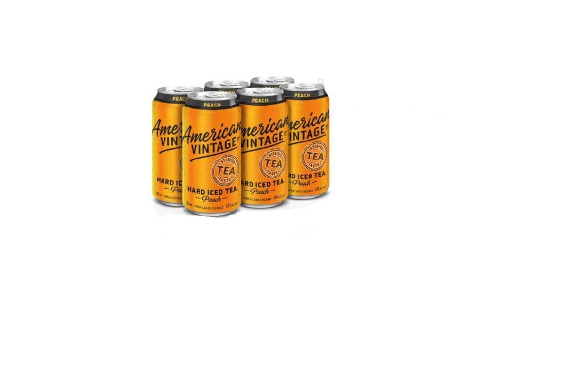 American Vintage Hard Iced Tea Peach (6 x 355ml)