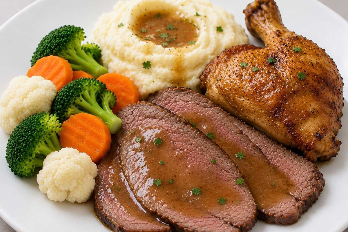 Two Meats with Two Sides