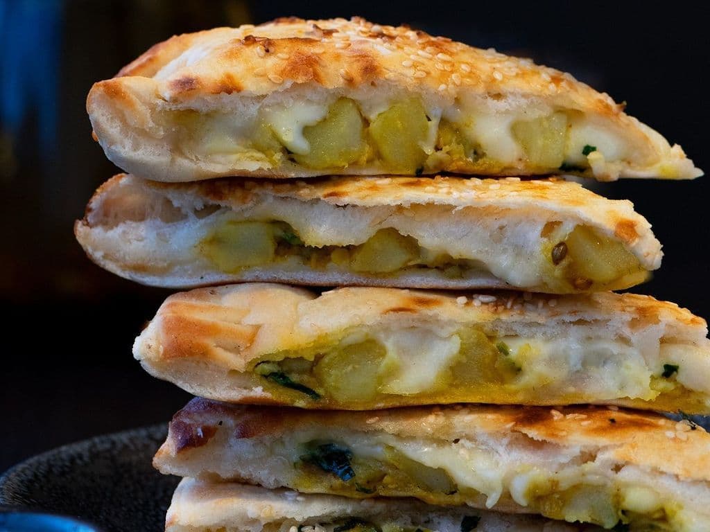 Spiced Potato Naan