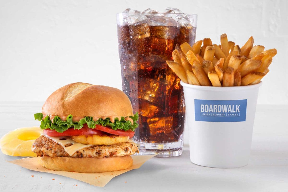 Hawaiian Chicken Burger Combo