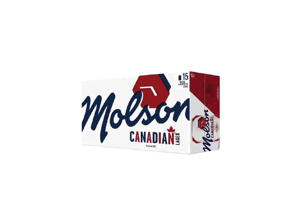 Molson Canadian Lager Beer 15 Cans (15 x 355ml)
