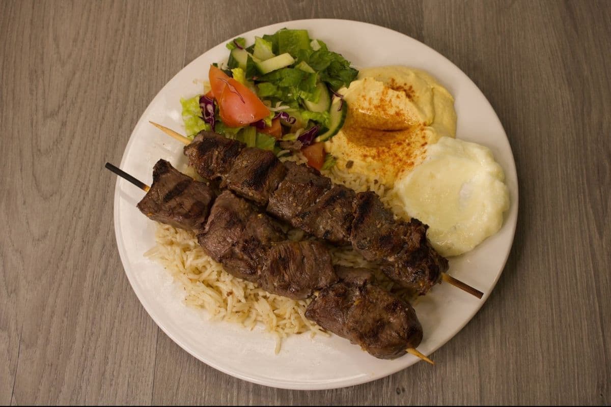 Beef Kebab Platter (2 pcs)