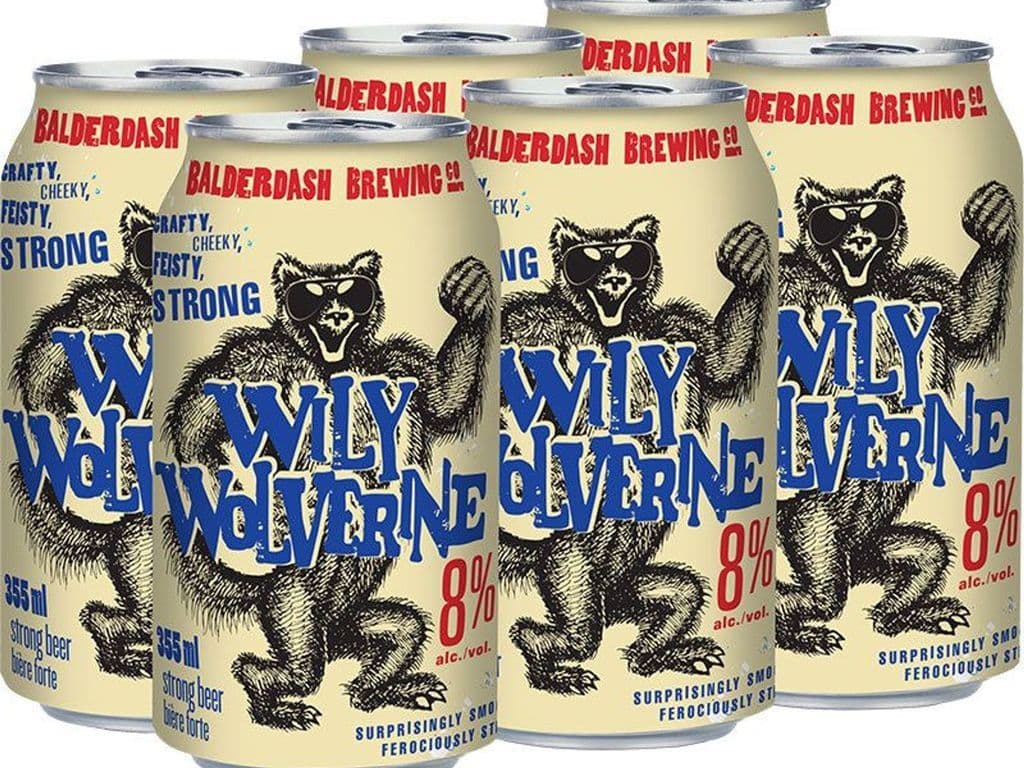 Wily Wolverine Strong Lager 355ml (6 pack)