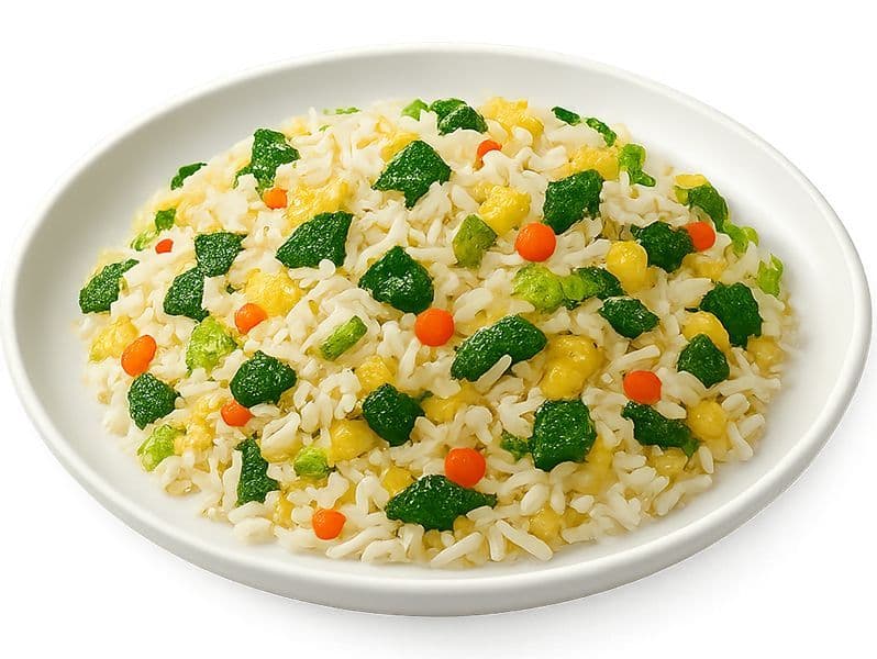 Seasonal Greens and Egg Fried Rice 时令蔬菜蛋炒饭