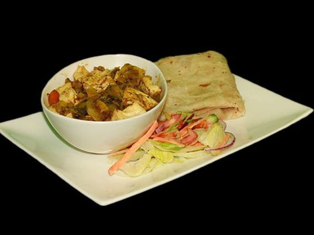 Tofu & Vegetable Curry with Roti