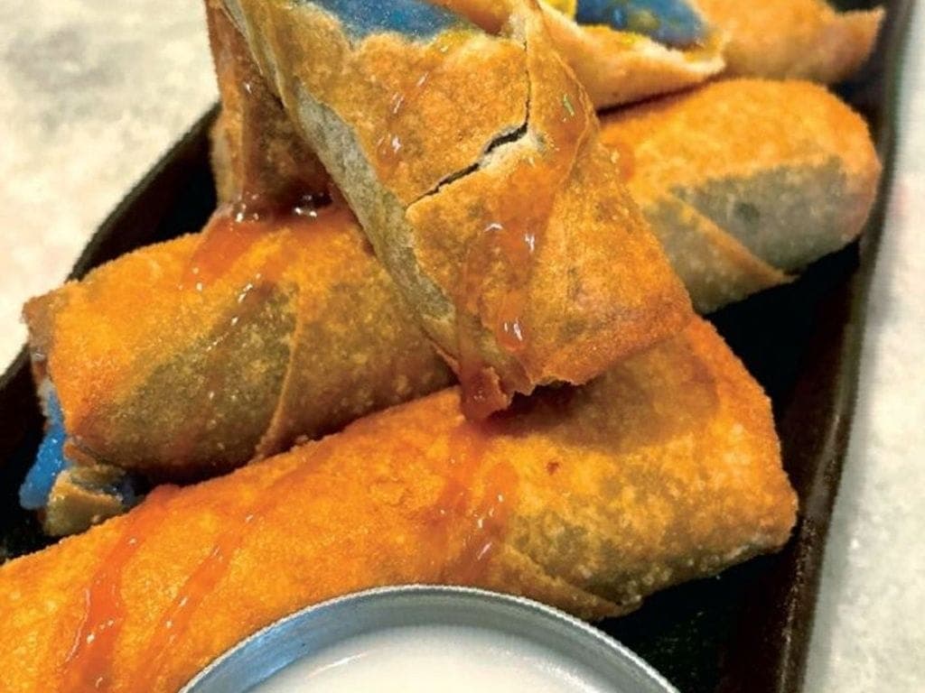 Crispy Mango Sticky Rice Rolls