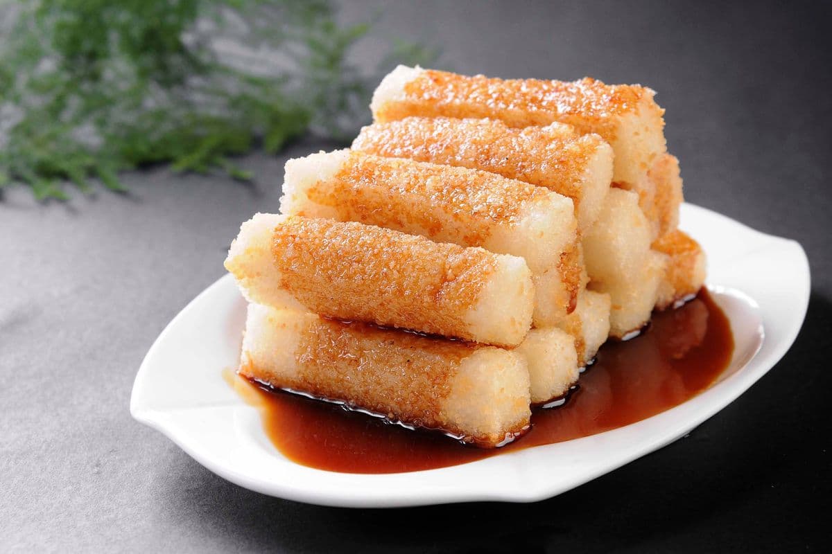Sticky Rice sticks with Brown Sugar 红糖糍粑