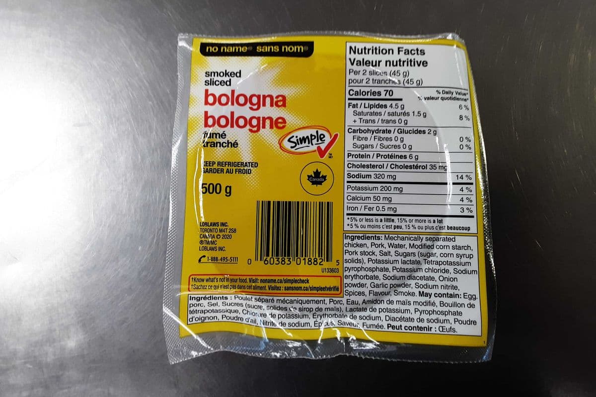 No Name Sliced Bologna (500 g)