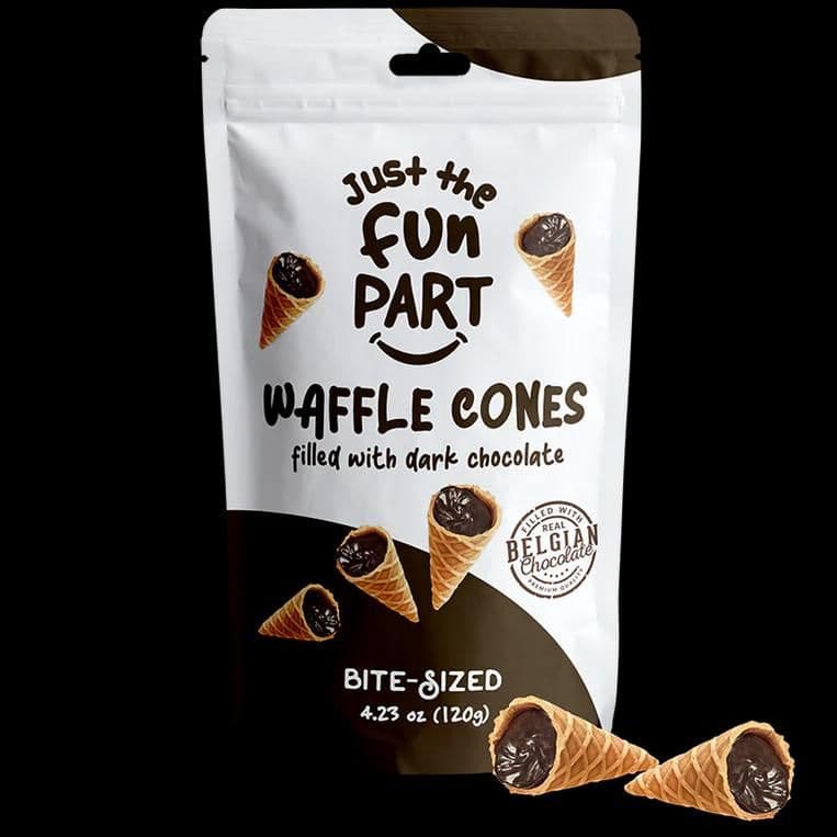 Just the Fun Part Dark Chocolate Waffle Cones