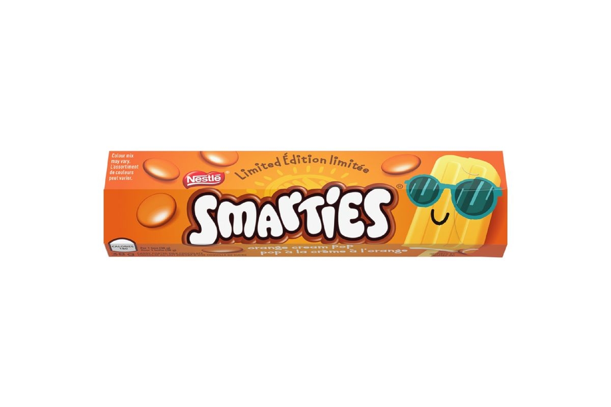 Smarties Orange Cream Pop Tube
