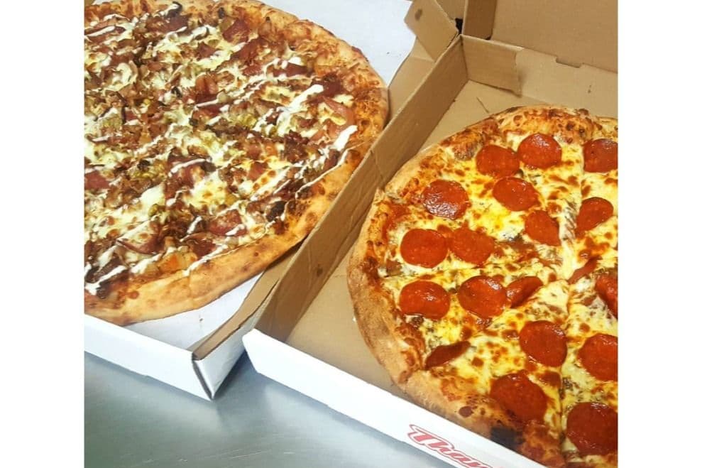 Two Six-Topping Slab Pizza Deal