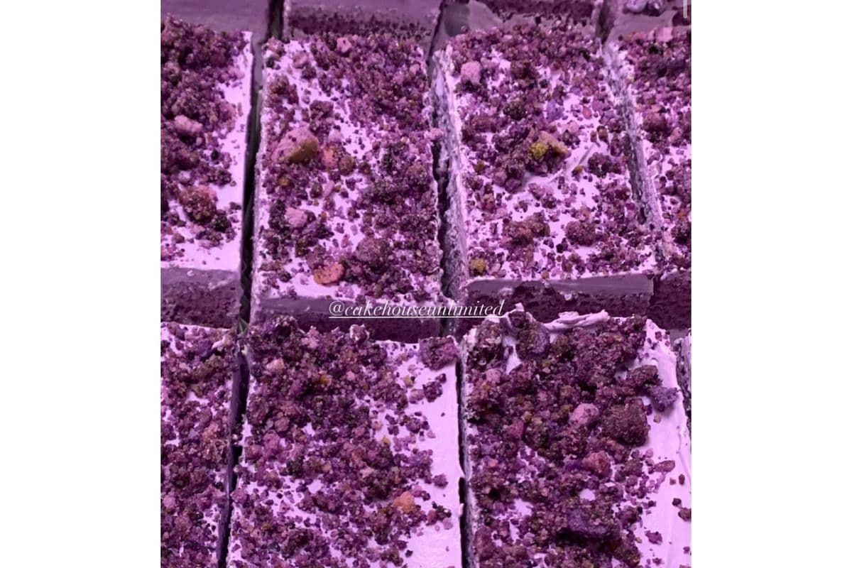 Ube Cake Slice