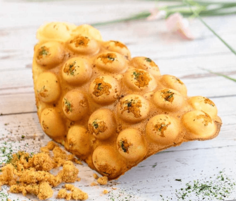 Pork Floss Seaweed Waffle