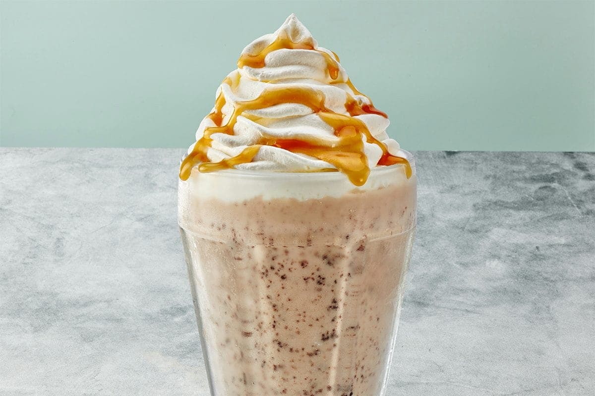 NEW! Salted Caramel Brownie Milkshake