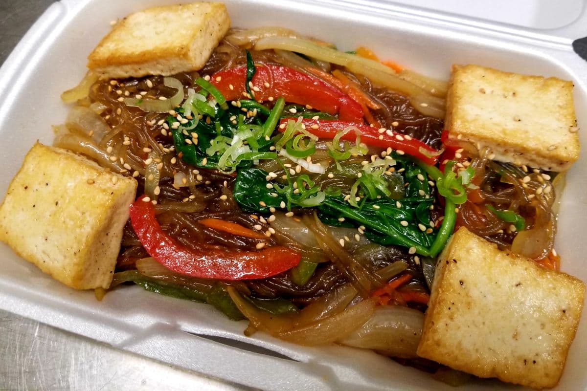 Japchae tofu