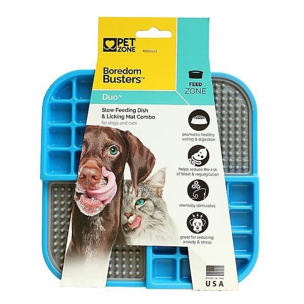 Pet Zone Boredom Busters Duo Blue / Grey