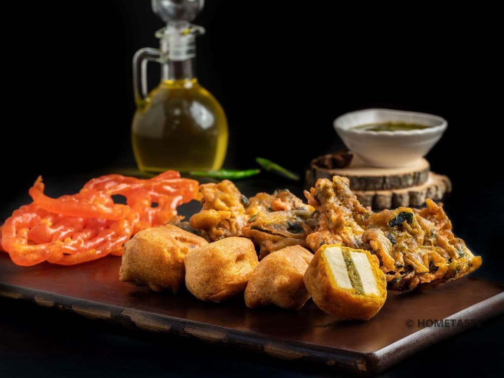 Assorted Pakoras and Sweets