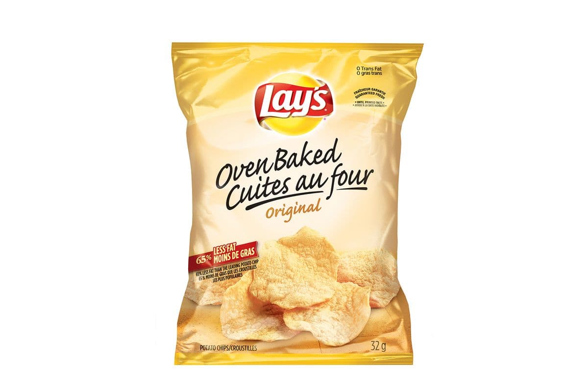 Lay’s® Croustilles Cuites au four Original /Lay’s® Original Oven Baked Potato Chips (150 Cals)