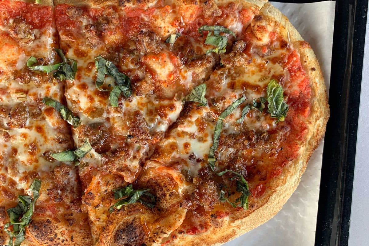 Sausage, Basil, Honey Signature Pizza