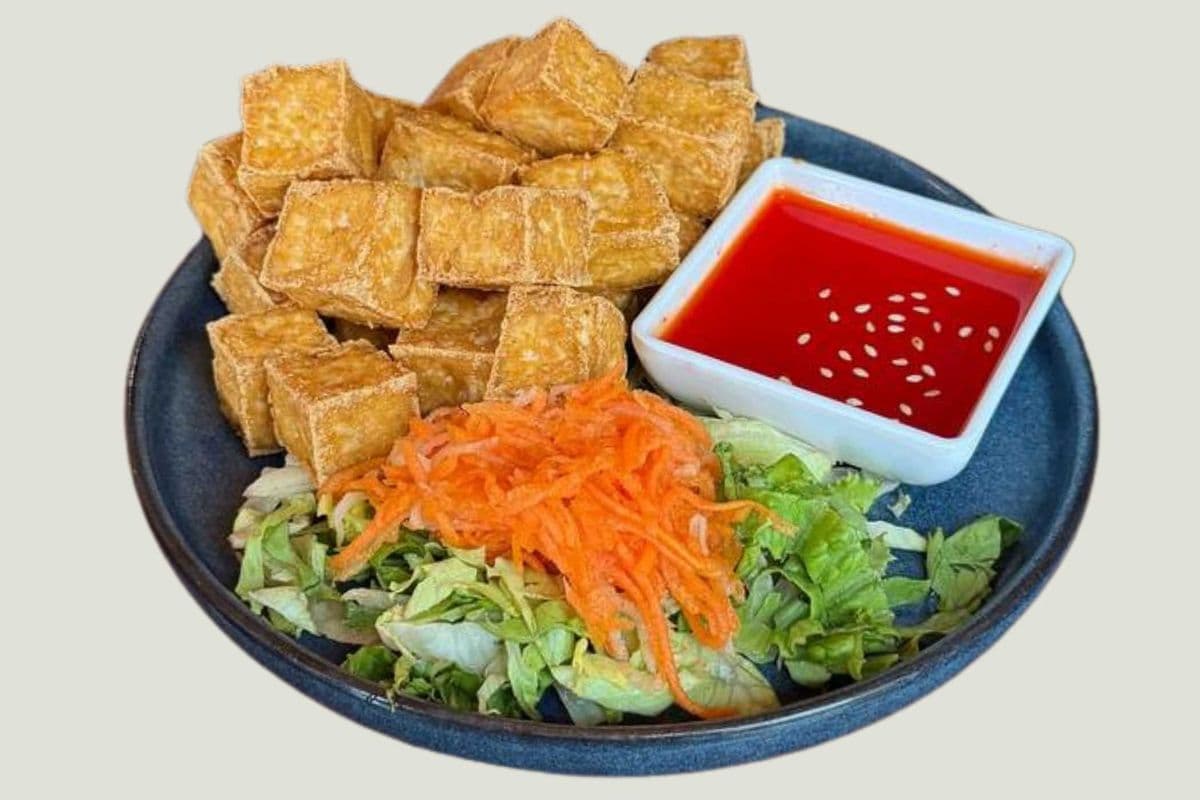 Fried Tofu + Sweet N' Sour Sauce