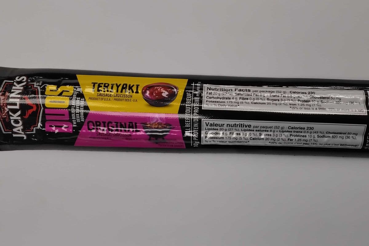 Jack Link's duos original and teriyaki 52G