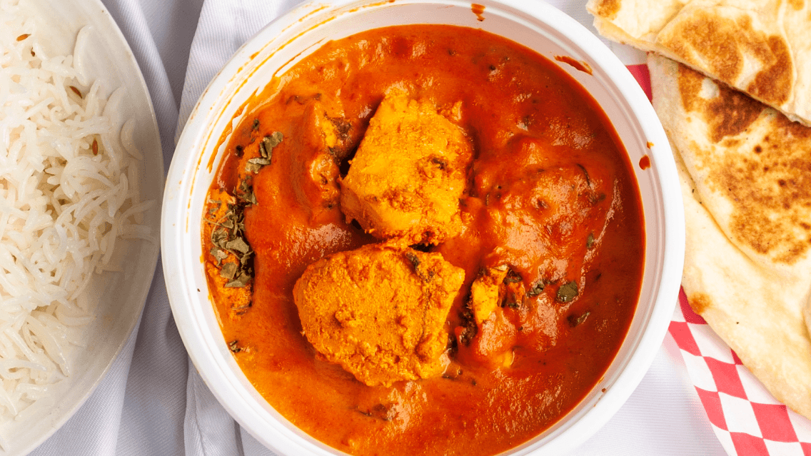 Butter Chicken (WITH RICE OR TWO NAANS)