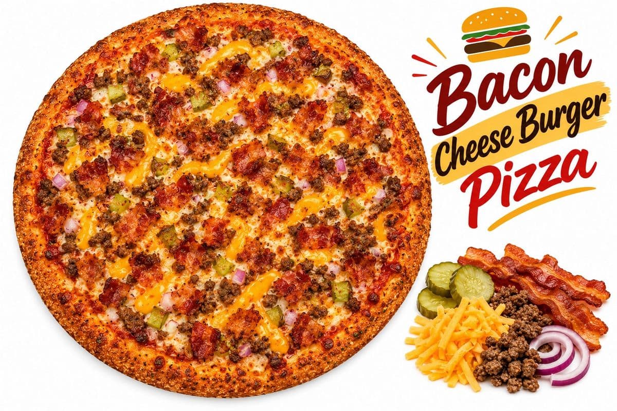Small Bacon Cheese Burger Pizza