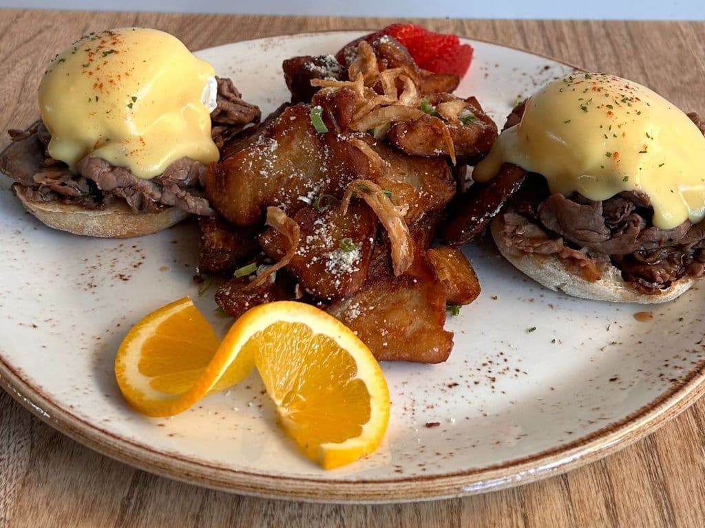 Sliced Rib Eye Benedict - OO